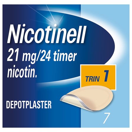 Nicotinell Depotplaster 21 mg 7 stk, Medicin & Pleje, Rygestop, Nikotinplastre