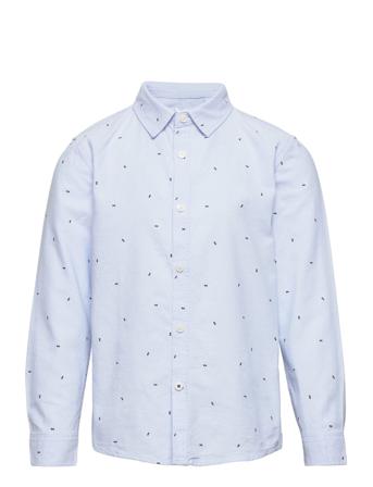 Oxfordp Skjorte Blå Mango