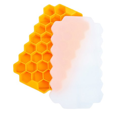 Stenciler för istråg i silikon med lock Multifunktions Återanvändbar gör-det-själv-ismaskin Praktiskt köksredskap Enkel användning