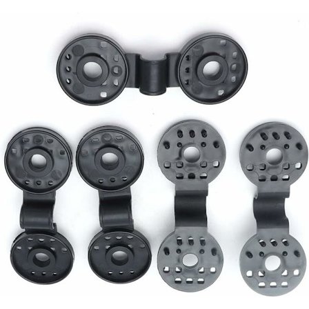 100 stk. runde skyggeklud plastclips, sorte skyggenet fastgørelsesclip, 102*38mm