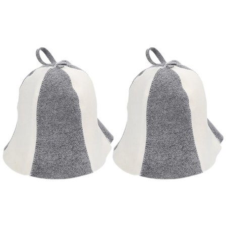 2 stk Filt Saunahuer - Tykke Saunahuer - Vannabsorberende Saunahuer - Komfortable Saunahuer