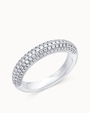 Portofino Moyenne diamantring i 950 platina