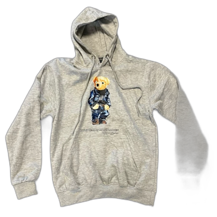 Grå Polo Bear hoodie