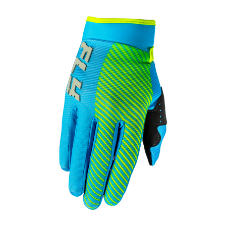 Mănuși Motocross FLY Racing F-16 V26 Tineret Albastru/Hi-Vis M