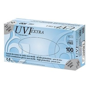 Guanto In Cloruro Di Polivinile Superficie Liscia No Talco 100