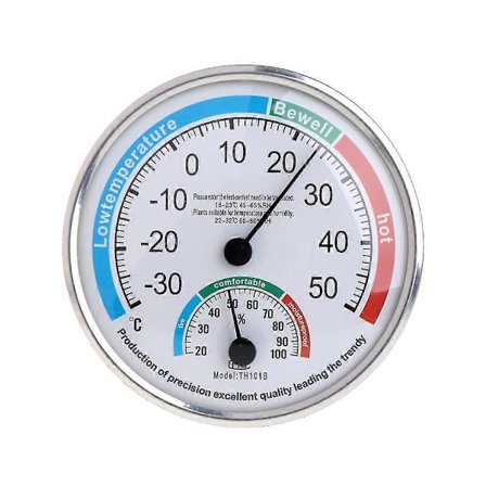 Bärbar Analog Termometer Hygrometer Temperatur Fuktighetsmätare Mätare