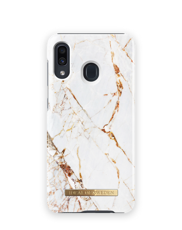 Galaxy A20 Hoesje, Carrara Gold, iDeal of Sweden