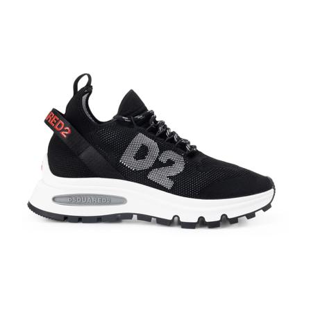 Dsquared2, Run Sneakers Zwart, Heren, Maat:42 1/2 EU