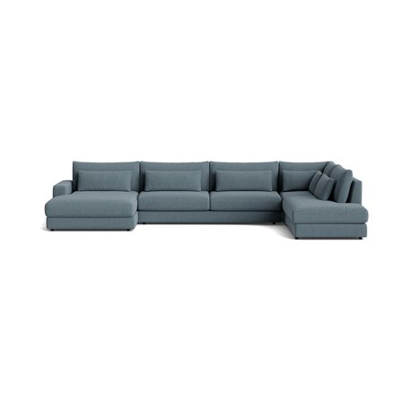 Sevilla U-sofa, venstrevendt - Nordic Blå - 420x240x85 - Sofa, u-sofa