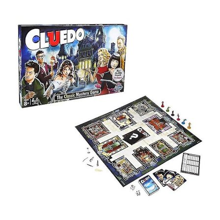 Cluedo Spill - Klassisk Mysteriedetektiv Deduksjonsspill Brettspill Kort