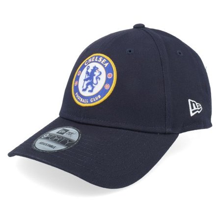New Era - Football Blå Keps - Chelsea Core 9FORTY Navy Adjustable @ Hatstore