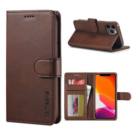 LC.IMEEKE iPhone 12 Pro / iPhone 12 flip etui - Brun