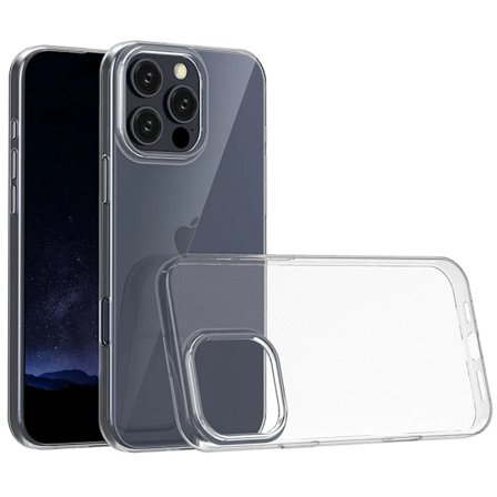 iPhone 16 Pro - Nytt Transparent Stötsäkert Silikonskal