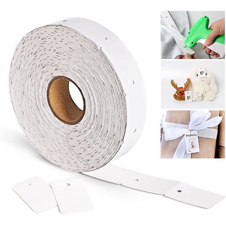 1000 prislappar 30 X 45 Mm vita märkningsetiketter smyckesetiketter klädetiketter