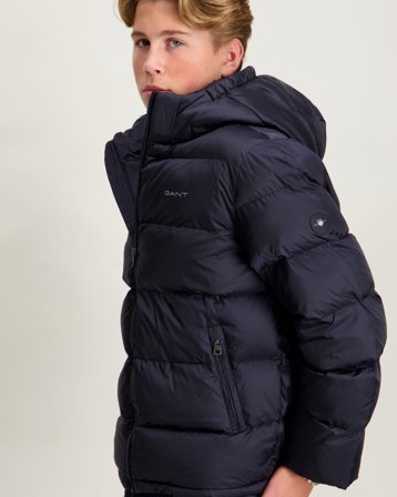 GANT ACTIVE CLOUD JACKET Noir Vestes Garçon - Kids Brand Store