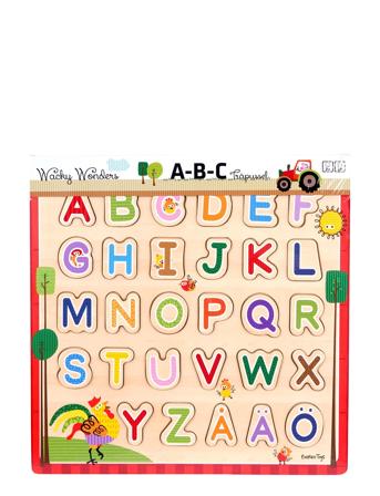 Wacky Wonders - Wooden Puzzle - Abc Toys Puzzles And Games Puzzles Pedagogical Puzzles Multi/patterned Barbo Toys