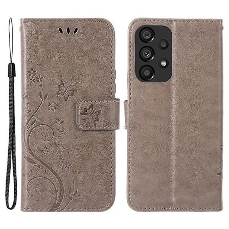 Til Samsung Galaxy A33 5G PU Læder Smartphone Etui Stilfuldt Præget Tegnebog Anti-drop Cover