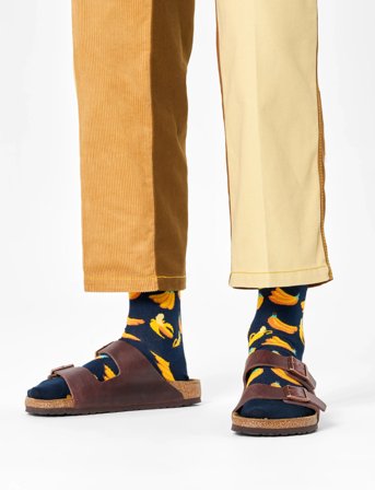 Happy Socks Banana Sock - Navy - 41-46