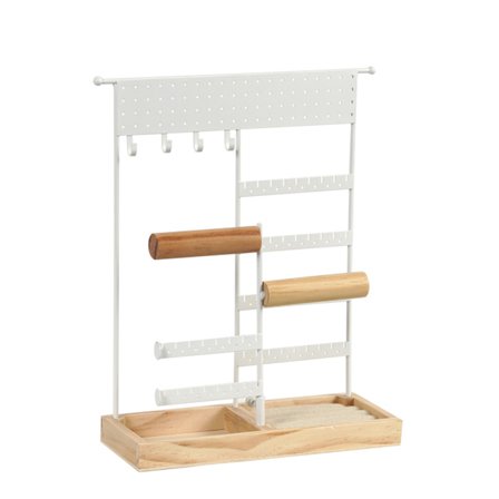 Smykkestativ i holdbart materiale - Hængende smykkeholder til halskæder, armbånd og udstilling af smykker til hjemmet