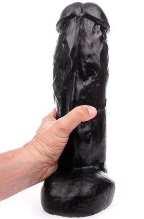 HUNG System Zac XL Black 32,5cm Paksu anaalidildo