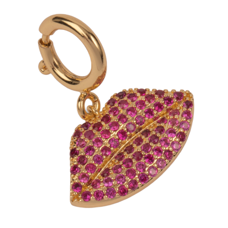 pfgSTOCKHOLM Lip Charm Berlocker Dam Guld ONESIZE