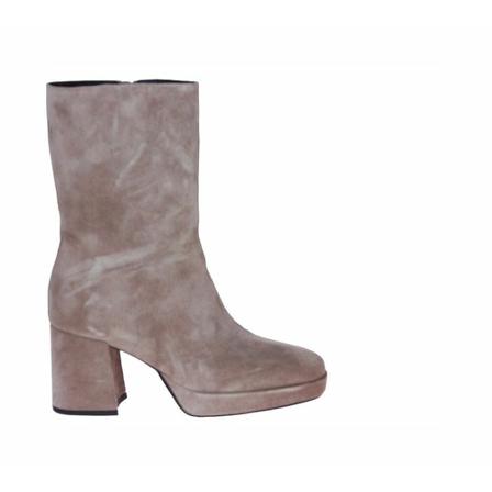 Via Vai, Lilla Halflange Laars Grijs, Dames, Maat:39 EU
