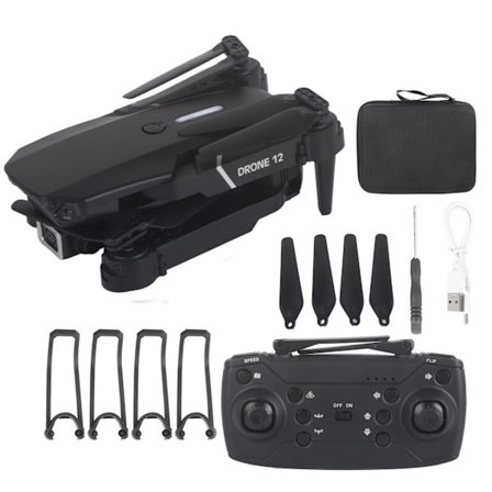 E525 WIFI FPV Drone Vidvinkel Høj Definition Kamera Foldbar Drone QuadcopterSort 4K