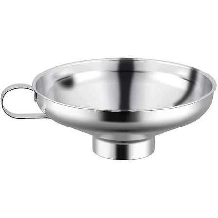 2023-trakt med håndtak, trakt i rustfritt stål, stor trakt for overføring av væske