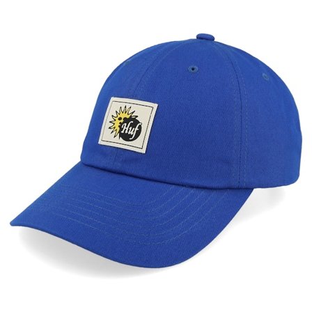 HUF - Blå unconstructed Keps - Total Eclipse 6 Panel Cv Hat Cobalt Blue Dad Cap @ Hatstore