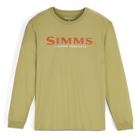Simms Logo Shirt LS Tent Green - XXL