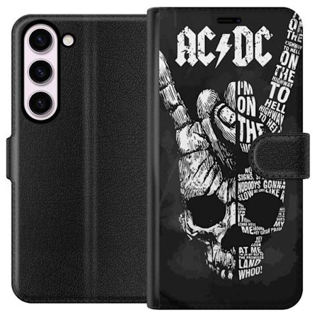Kompatibelt Plånboksfodral till Samsung Samsung Galaxy S23 AC DC Rockband Musik Gitarr