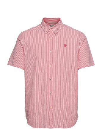 Ss Sersucker Shirt Red Timberland
