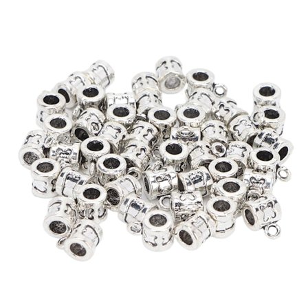 50 stk. D09 hår fletning perler retro legering skæg smykker dekoration til skæg fletninger