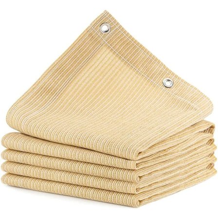 Solsegel (2x2m) Skydd mot Solen Rektangulär Canvas, 95% UV-skydd