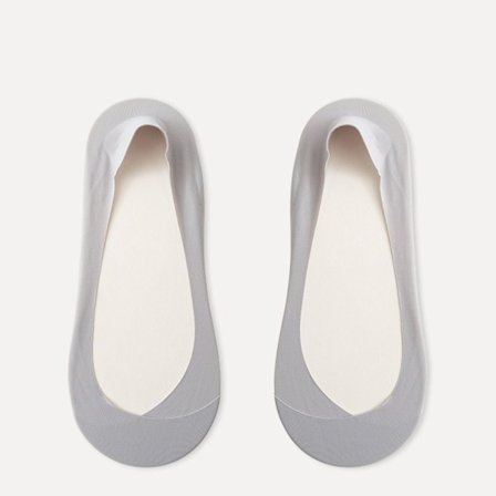 5 Par/Lot Båtstrumpor Korta strumpor GRÅ