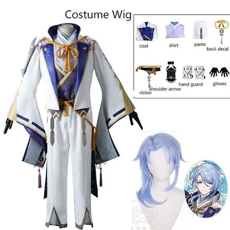 Game Genshin Impact Kamisato Ayato Cosplay Kostym Cosplay Ayato Full Set Ayato Outfits Perfermance Halloween Cosplay Anime Z