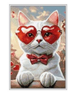 Diamond Painting Romantisk katt