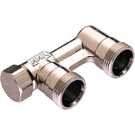 MMA 4171702 Forbigangsrør 40 c/c, M22x1,5, forkrommet, Varme