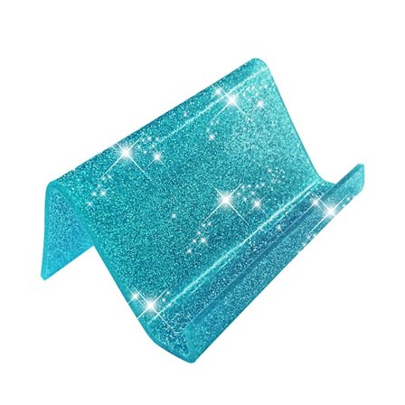 Visitkortholder til skrivebord, glitter akryl visitkortholder stander