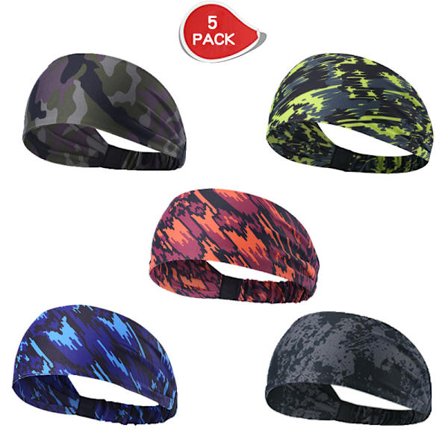Hodebånd for menn og kvinner – Svettebånd for sport, trening, løping, sykling og yoga. Fukttransporterende og ytelsesstretch