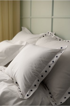 Staycation - Tyynynpäällinen Careful Lucky Clover puuvilla percale - Valkoinen - Tyynyliinat - 50X60 - - Homeroom