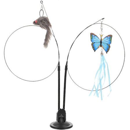 Tumlar Tillbehör Katt Leksak Kattspö Leksak Kattretare Katt Interaktivt Fiskespö