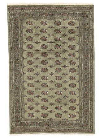 Hand Knotted Pakistan Bokhara 3Ply Rug 202X304 Dark Yellow/Brown