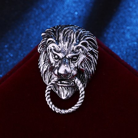 Pin Animal Lapel Pin Säkerhetsnål Punk silver