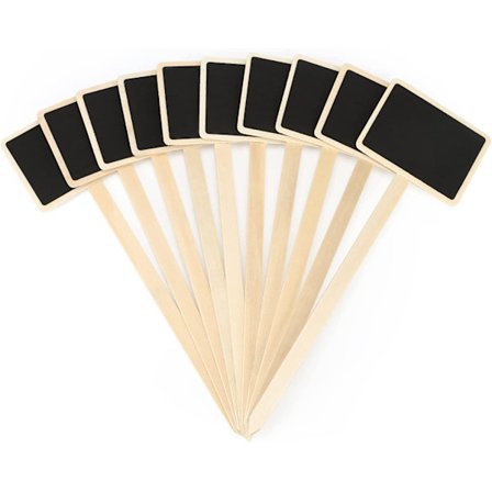 20 kappaletta 18,6 cm:n puinen kasvitunniste ulkokäyttöön kasvimaa liitutaulu