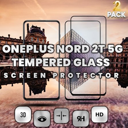 2-Pack ONEPLUS NORD 2T Näytönsuoja - Karkaistu Lasi 9H - Super laatu 3D