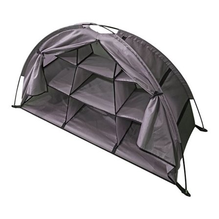 Camping Sko Organiser 9 Hylle Klassifisert Organisering Stor Kapasitet Sammenleggbar Bærbar Camping Oppbevaringskap Brun Sammenleggbar