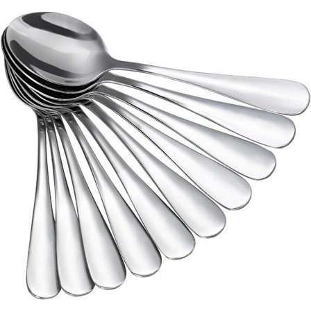Sett med 10 stk teskjeer Espresso Kaffe Rustfritt Stål Dess DXGHC