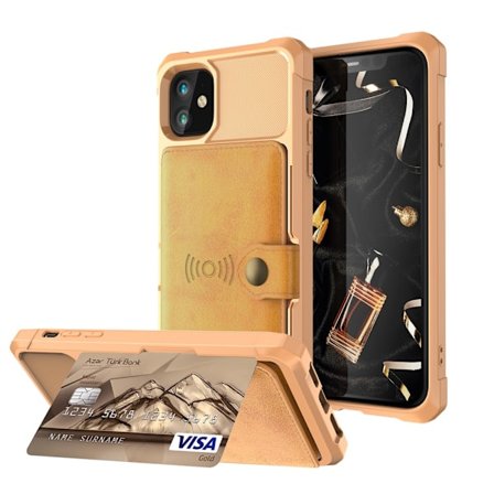 Multi-Slot Skal iPhone 12 Pro Max Brun