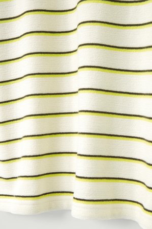 COS Men's Camiseta Rayas Bouclé Algodón Relaxed Fit in Amarillo